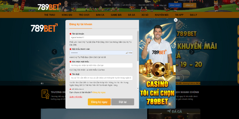 Hướng dẫn đăng ký 789bet nhanh chóng